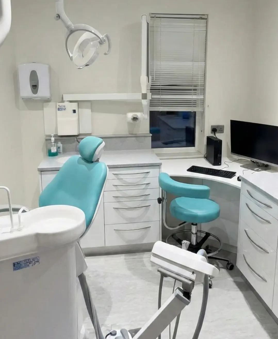 Modern dental practice interior